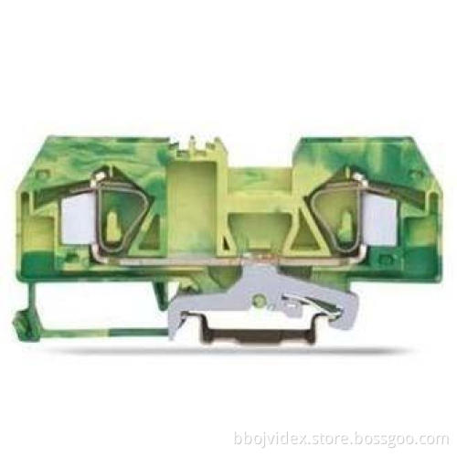 800V 76A 2 Conductor Ground Spring Terminal Block Mounted O